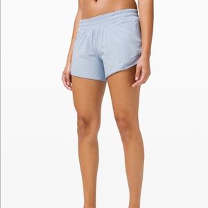 Lululemon Hotty Hot Shorts 4 inch light blue